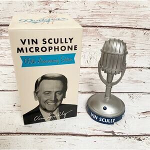 LOS ANGELES DODGERS Vin Scully 65th Anniversary Talking Microphone 7"